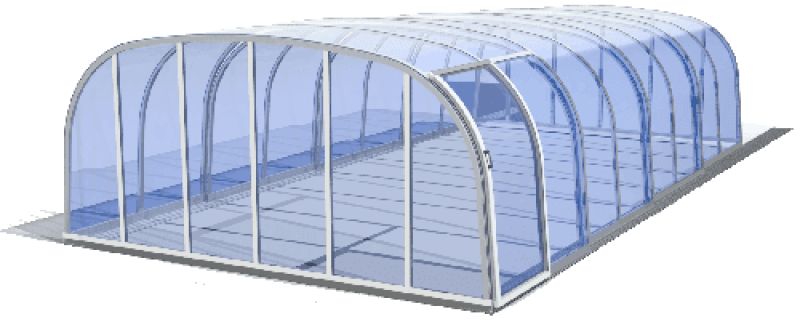 Poolüberdachung Florida, hohe Ausführung